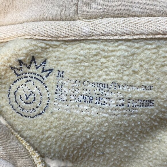 Super Mookin Fiends Flower Bed Pullover Hoodie Mens Sz M Yellow Hooded Sweatshir - Picture 9 of 13